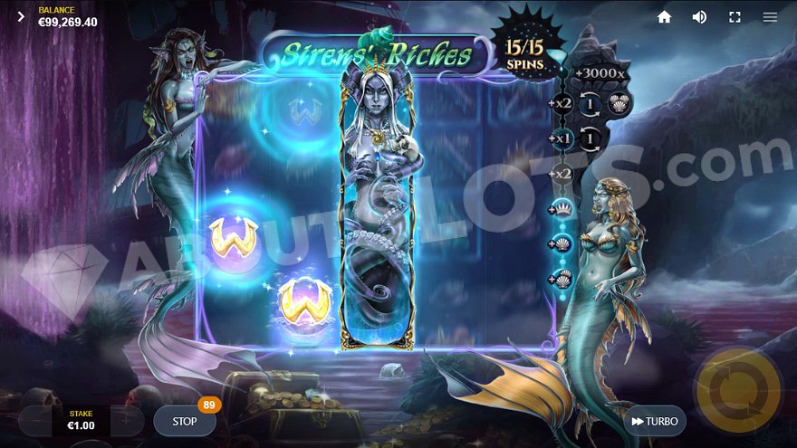 sirens' riches gameplay