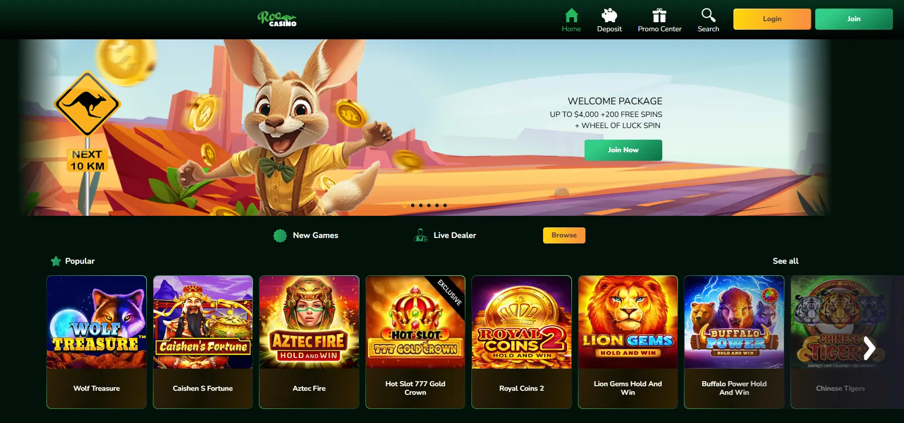 RooCasino Front