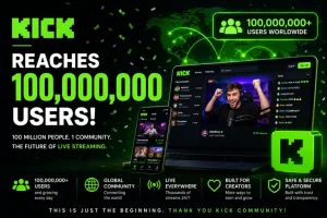 Kick reaches 100 Million Users