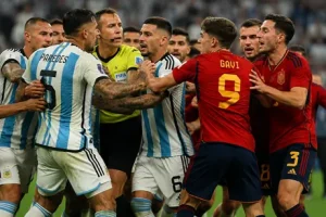 Argentina vs Spain fight